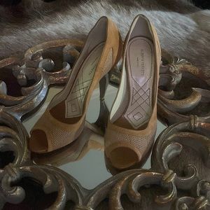 Alberta Ferretti peep toe stilettos size 37